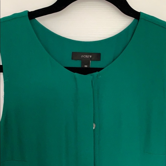 J.Crew green button front dress - Picture 2 of 5